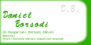 daniel borsodi business card